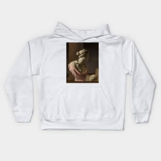 Trompe l'Oeil with a Bust of Venus by Caesar van Everdingen Kids Hoodie